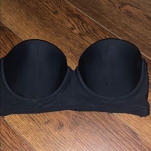 Black Strapless Bathing suit Top